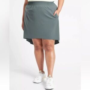 Athleta Metropolis Grey Cosmic Skirt Medium Blue 1x Tennis